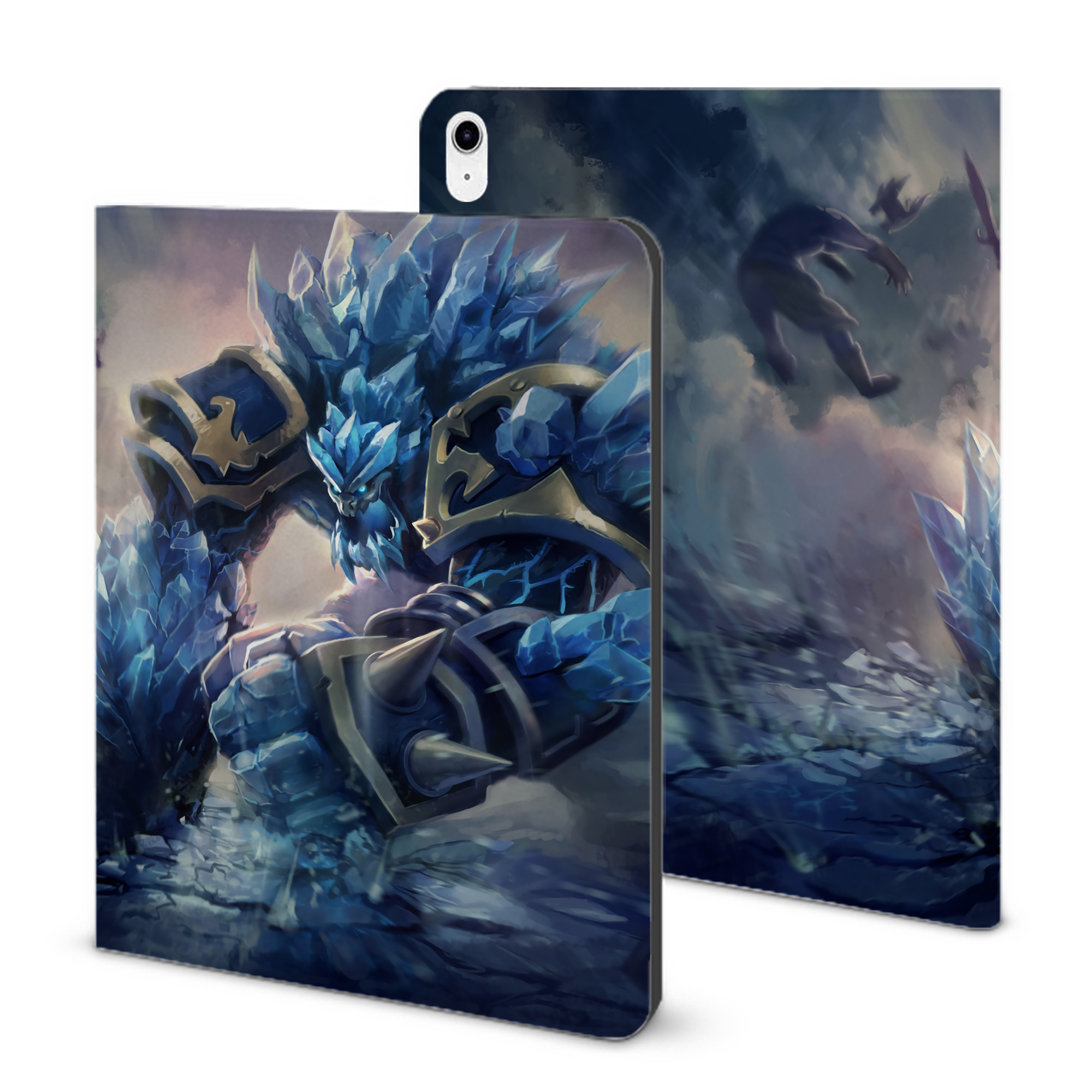 （画像用） リーグ・オブ・レジェンド League of Legends LOL IPad ケース ブック型 PUレザー TPU 耐衝撃 軽量 薄型 ペン収納なし 全面保護 IPad 各モデル対応